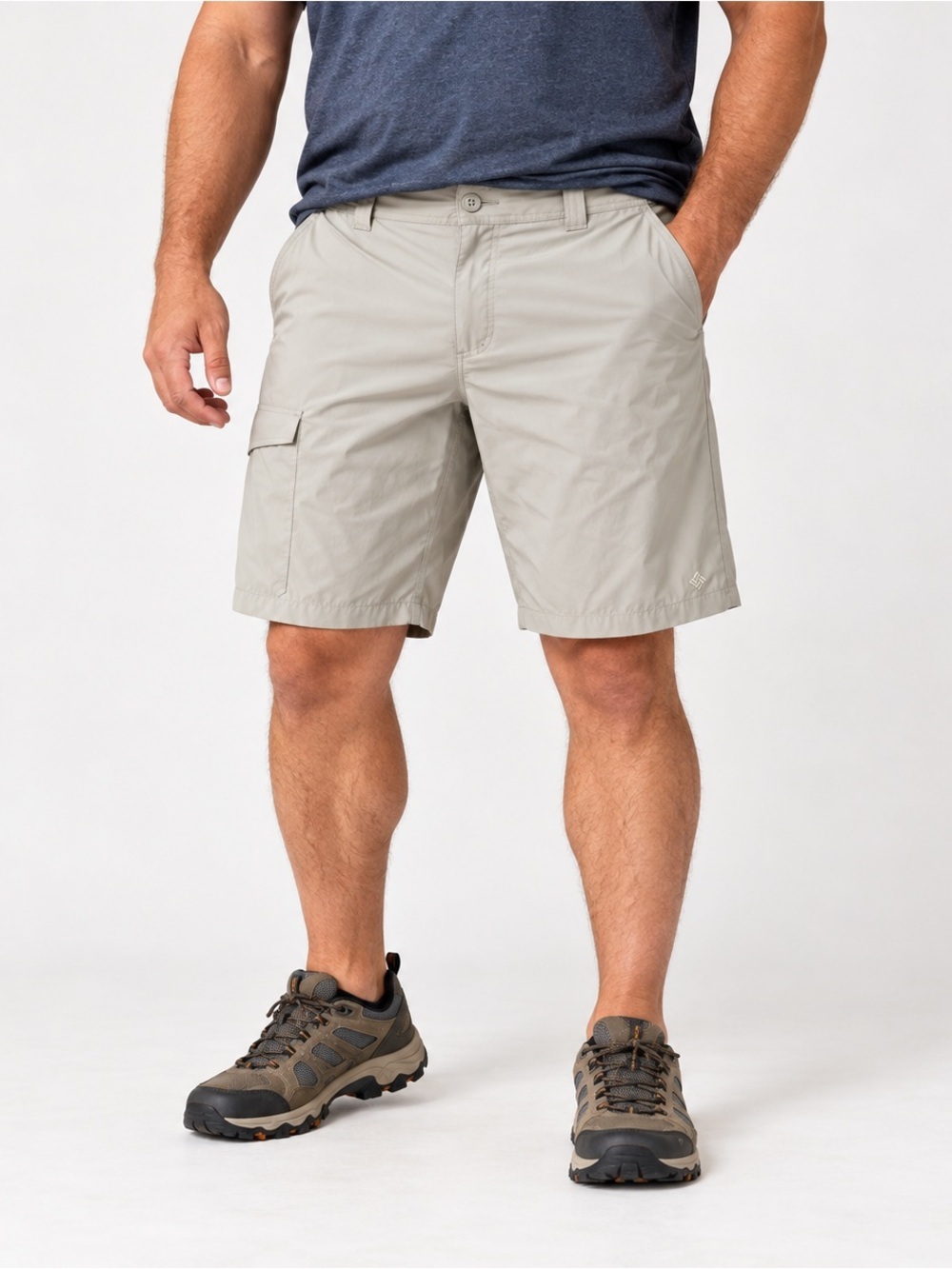 Columbia Global Adventure Shorts Mens 36 Lightweight Stretch Omni Shield Tan